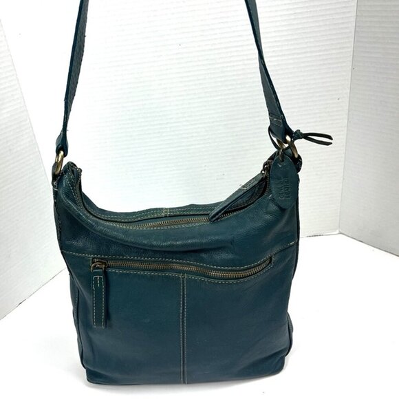 Vintage Relativity Green‎ Leather Hobo Bag Shoulder Purse Boho Chic Summer Vibes - Picture 2 of 12